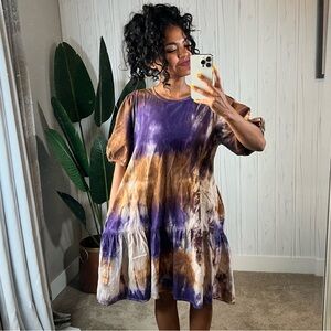 Calista Tie dye dress